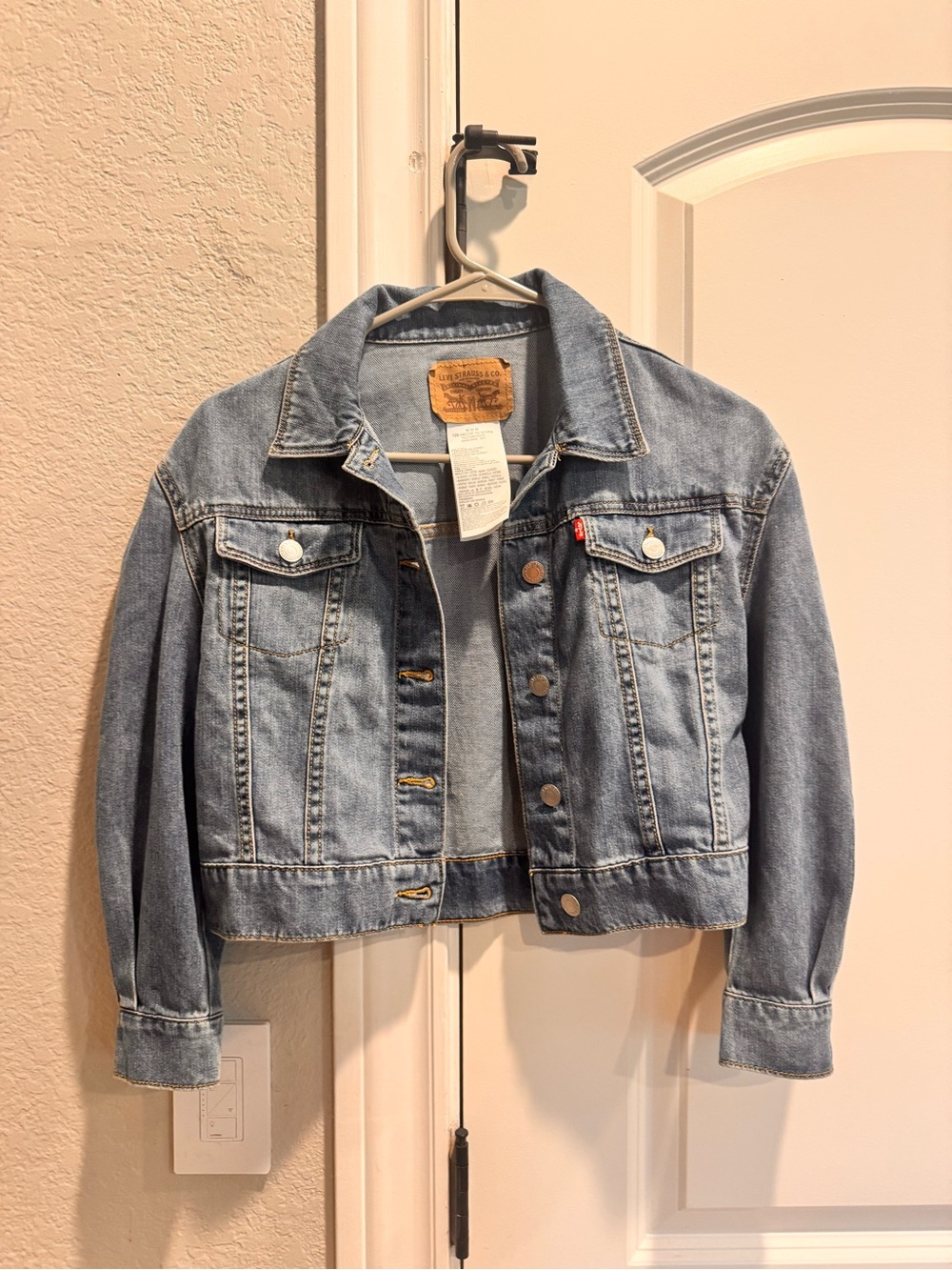 Levi's Light Blue Denim Jacket with Brass Buttons